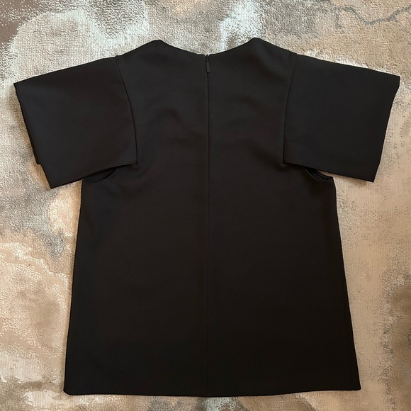 Black TIBI Short Shelve Blouse (Small) - Picture 6 of 8